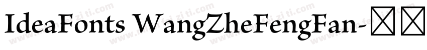 IdeaFonts WangZheFengFan字体转换